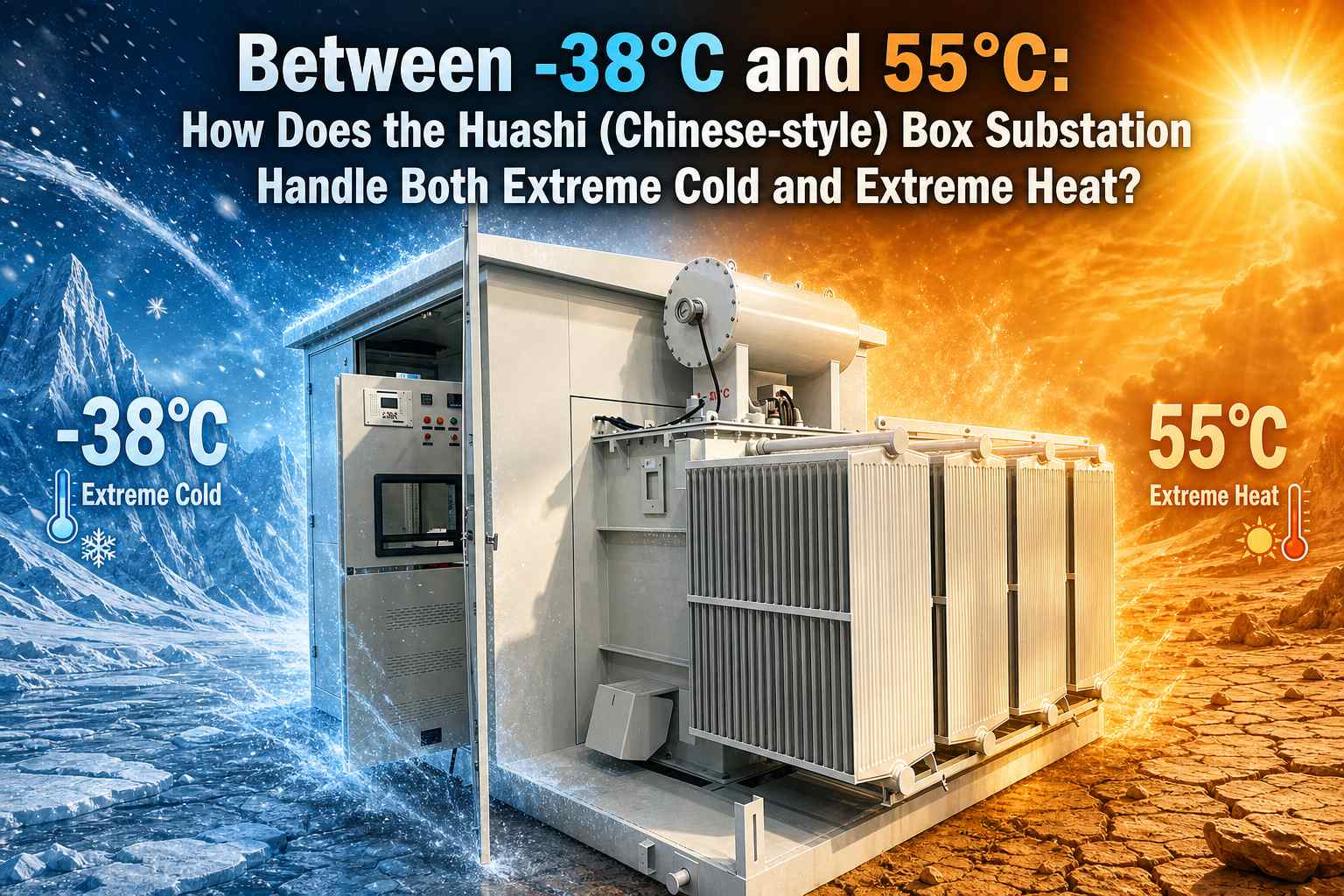-38°C اور 55°C کے درمیان: ہواشی (چینی طرز کا) باکس سب اسٹیشن کیسے کرتا ہے